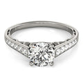 14k White Gold Cathedral Design Diamond Engagement Ring (1 1/4 cttw) - Coolpeacock