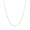14k White Gold Classic Box Chain (0.45 mm) - Coolpeacock