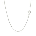 14k White Gold Classic Box Chain (0.45 mm) - Coolpeacock