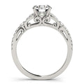 14k White Gold Diamond Engagement Ring with Multirow Split Shank (1 1/4 cttw) - Coolpeacock