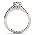 14k White Gold Double Prong Set Solitaire Diamond Engagement Ring (1 cttw) - Coolpeacock