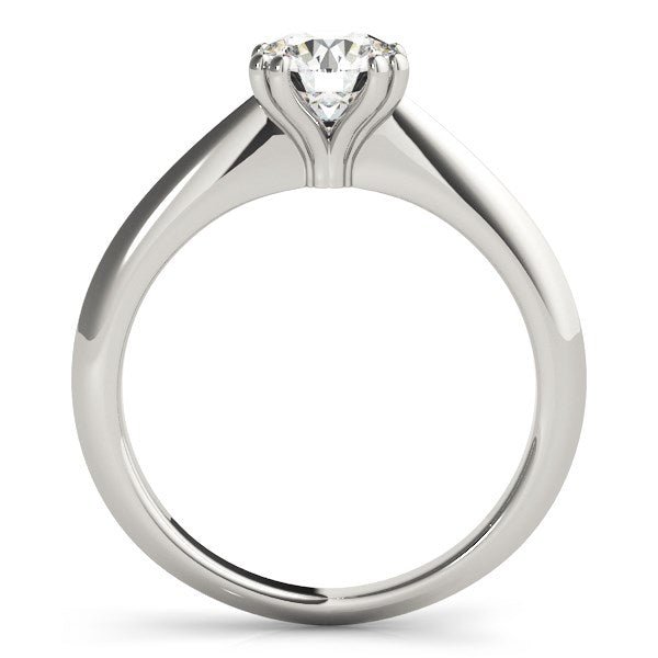 14k White Gold Double Prong Set Solitaire Diamond Engagement Ring (1 cttw) - Coolpeacock