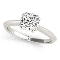 14k White Gold Double Prong Set Solitaire Diamond Engagement Ring (1 cttw) - Coolpeacock