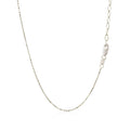 14k White Gold Necklace with Round Diamond Charms - Coolpeacock