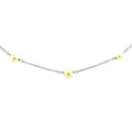 14k White Gold Necklace with White Pearls - Coolpeacock