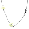 14k White Gold Necklace with White Pearls - Coolpeacock