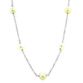 14k White Gold Necklace with White Pearls - Coolpeacock
