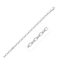 14k White Gold Oval Rolo Bracelet (3.20 mm) - Coolpeacock