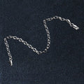 14k White Gold Oval Rolo Bracelet (3.20 mm) - Coolpeacock
