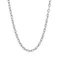 14k White Gold Pendant Chain with Textured Links (2.90 mm) - Coolpeacock