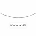 14k White Gold Pendant Chain with Textured Links (2.90 mm) - Coolpeacock