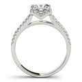 14k White Gold Princes Cut Halo Split Shank Diamond Engagement Ring (2 cttw) - Coolpeacock
