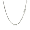 14k White Gold Round Box Chain (1.80 mm) - Coolpeacock