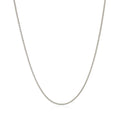 14k White Gold Round Wheat Chain (1.00 mm) - Coolpeacock