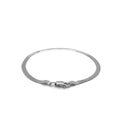 14k White Gold Super Flex Herringbone Bracelet (2.80 mm) - Coolpeacock