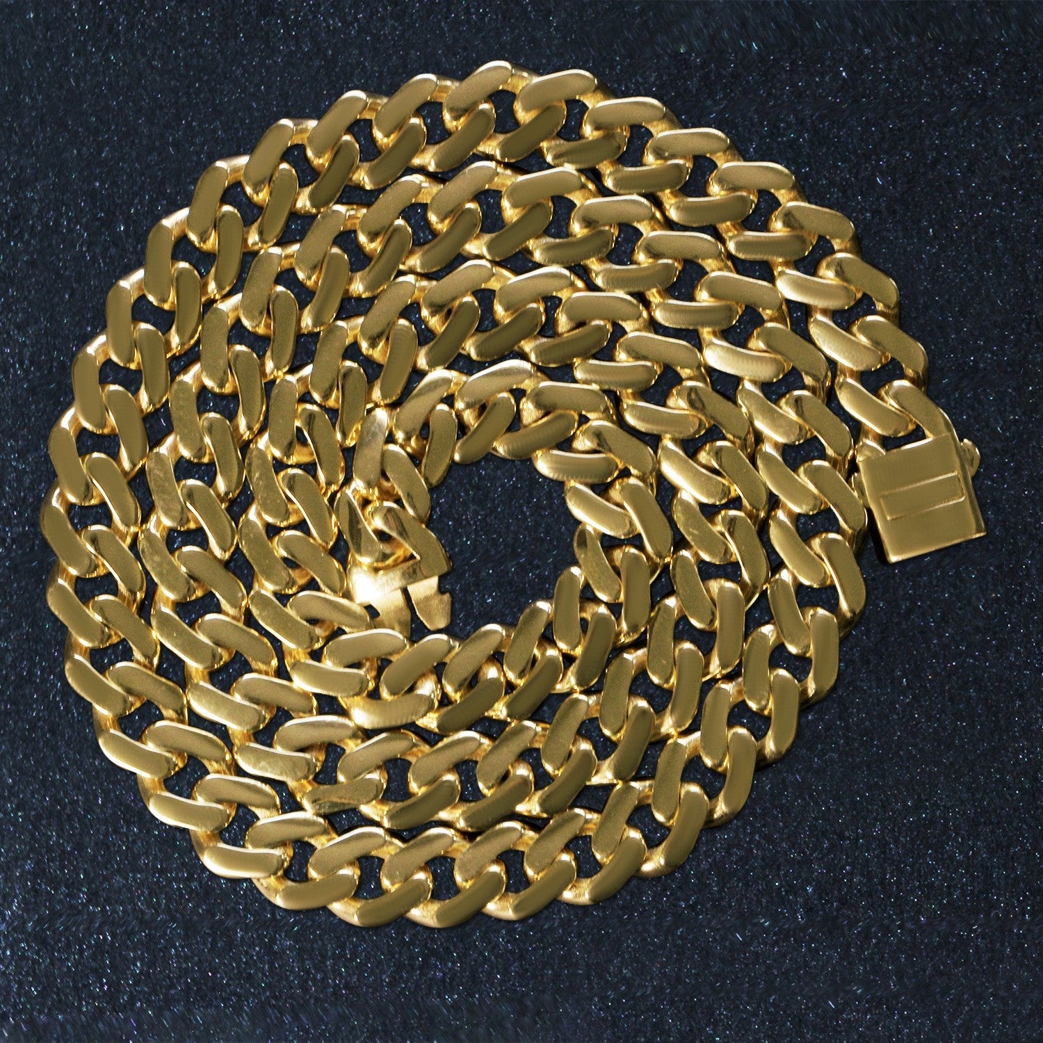 14k Yellow Gold 22 inch Polished Curb Chain Necklace - Coolpeacock