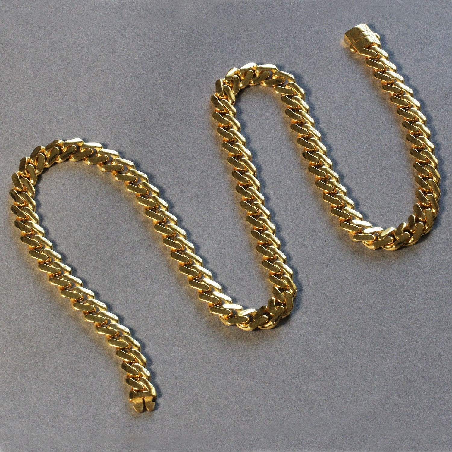 14k Yellow Gold 22 inch Polished Curb Chain Necklace - Coolpeacock