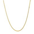 14k Yellow Gold Adjustable Box Chain (1.10 mm) - Coolpeacock