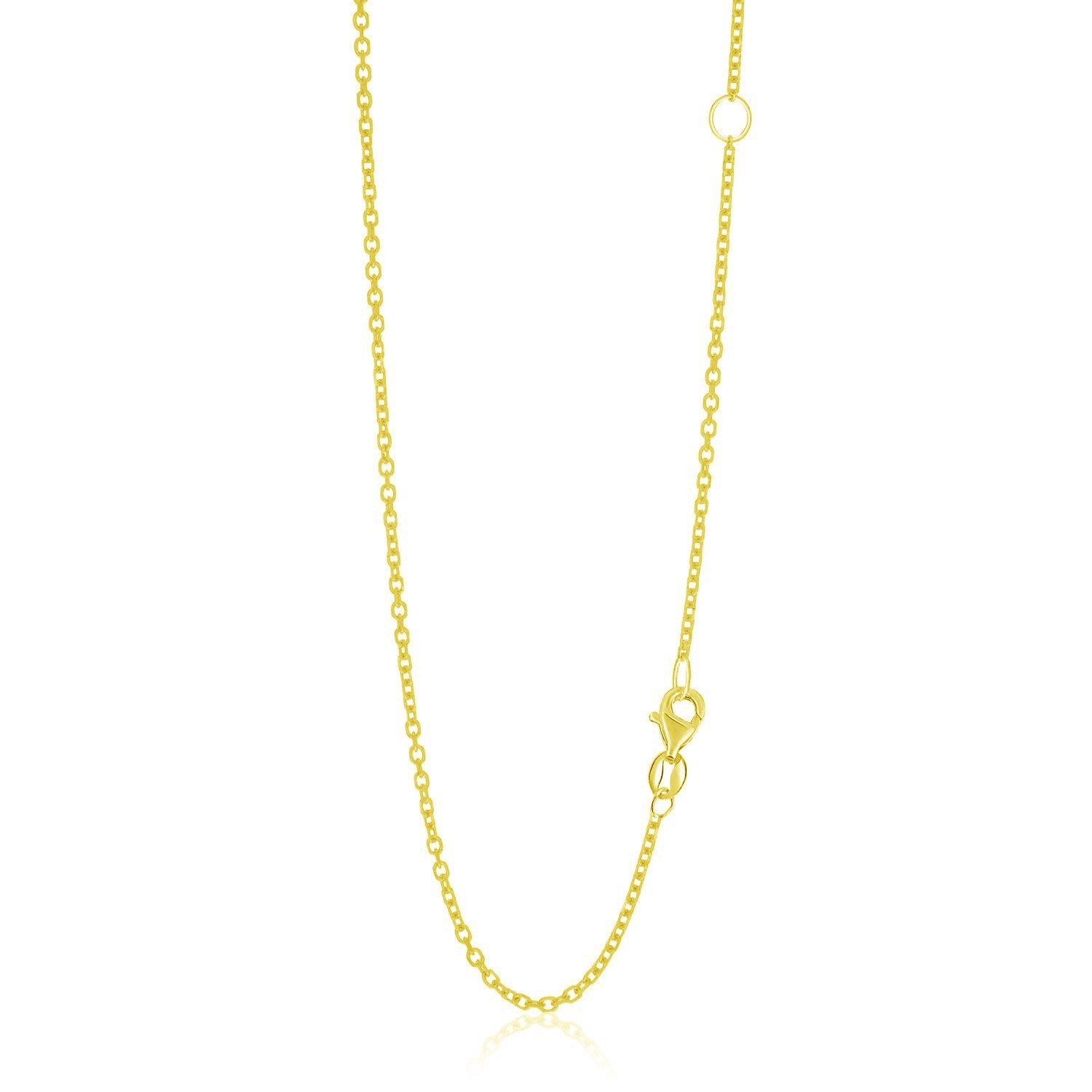 14k Yellow Gold Adjustable Cable Chain (1.50 mm) - Coolpeacock
