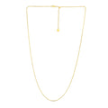 14k Yellow Gold Adjustable Franco Chain (1.00 mm) - Coolpeacock