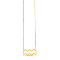14K Yellow Gold Aquarius Necklace - Coolpeacock