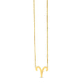 14K Yellow Gold Aries Necklace - Coolpeacock