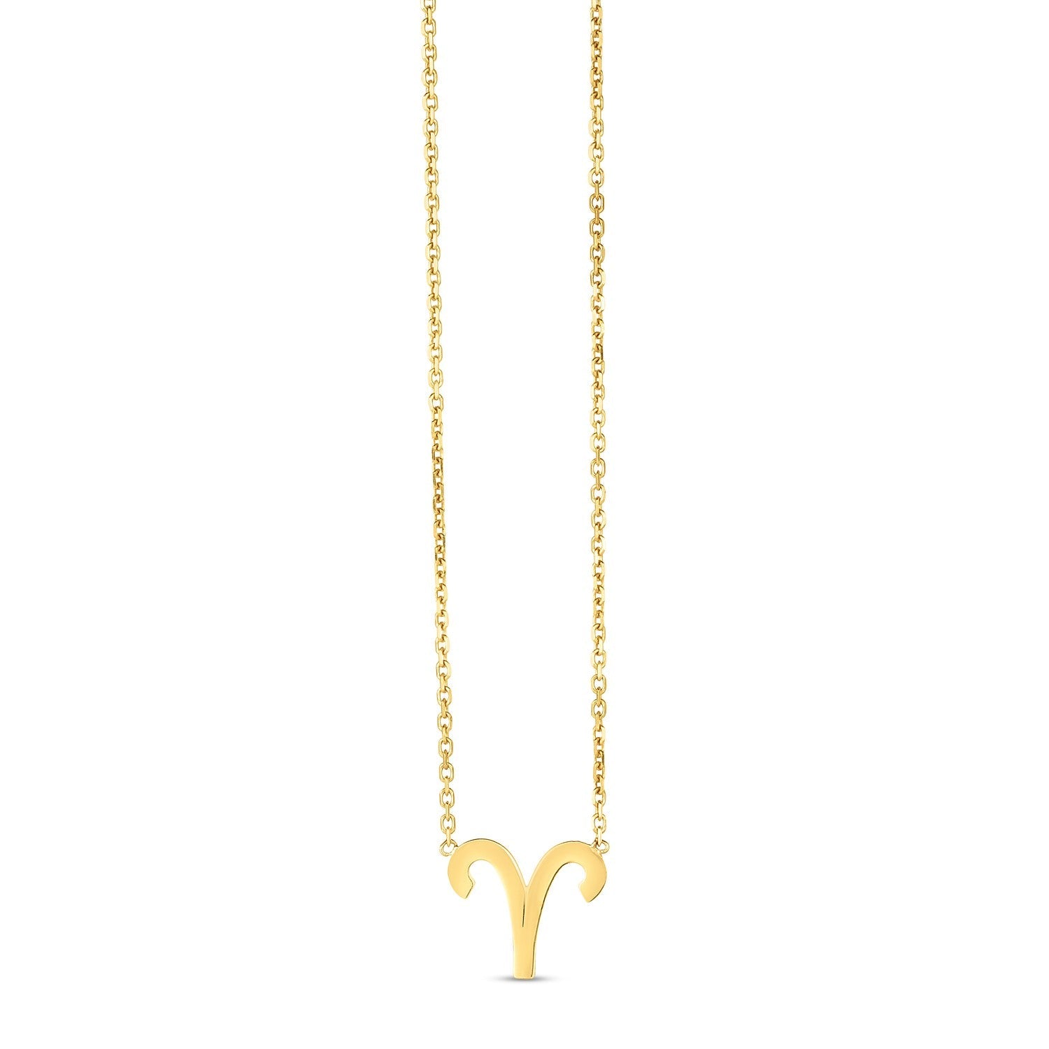 14K Yellow Gold Aries Necklace - Coolpeacock