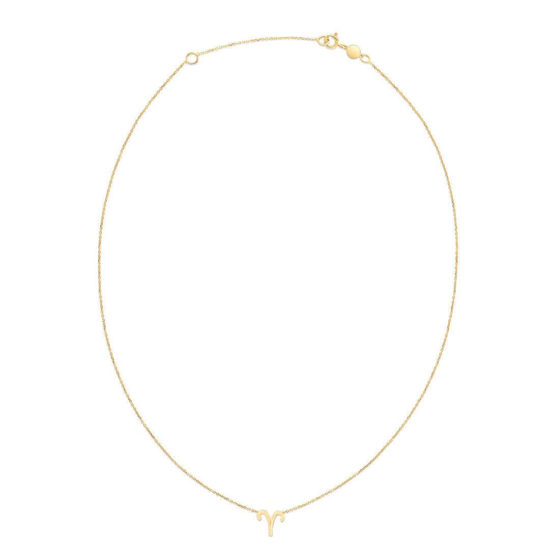 14K Yellow Gold Aries Necklace - Coolpeacock