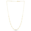 14k Yellow Gold Bead Necklace - Coolpeacock