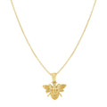 14K Yellow Gold Bee Necklace - Coolpeacock