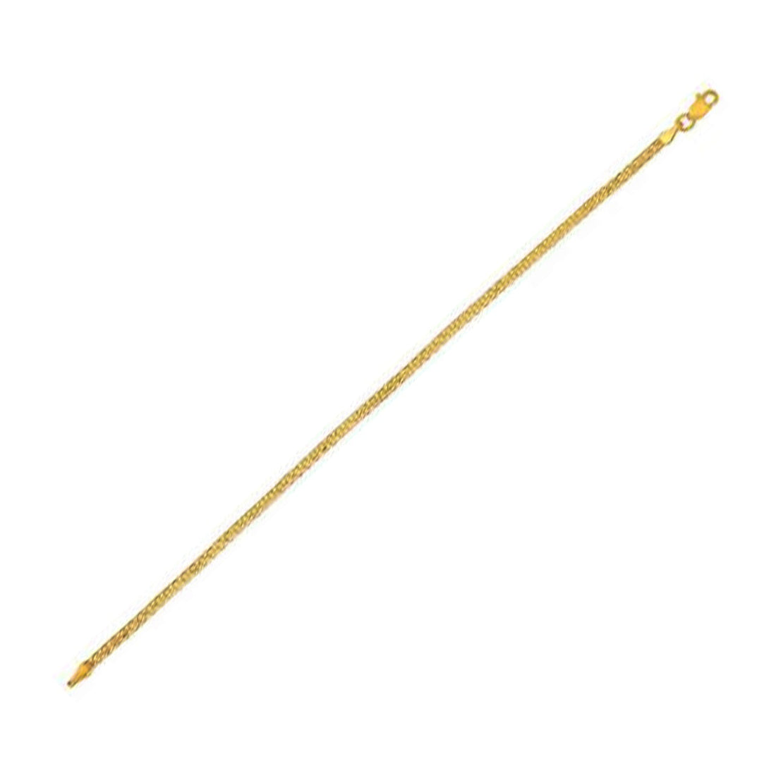 14k Yellow Gold Bismark Bracelet (2.50 mm) - Coolpeacock