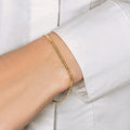 14k Yellow Gold Bismark Bracelet (2.50 mm) - Coolpeacock
