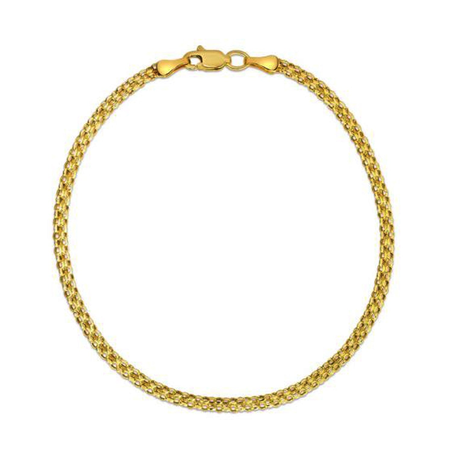 14k Yellow Gold Bismark Bracelet (2.50 mm) - Coolpeacock