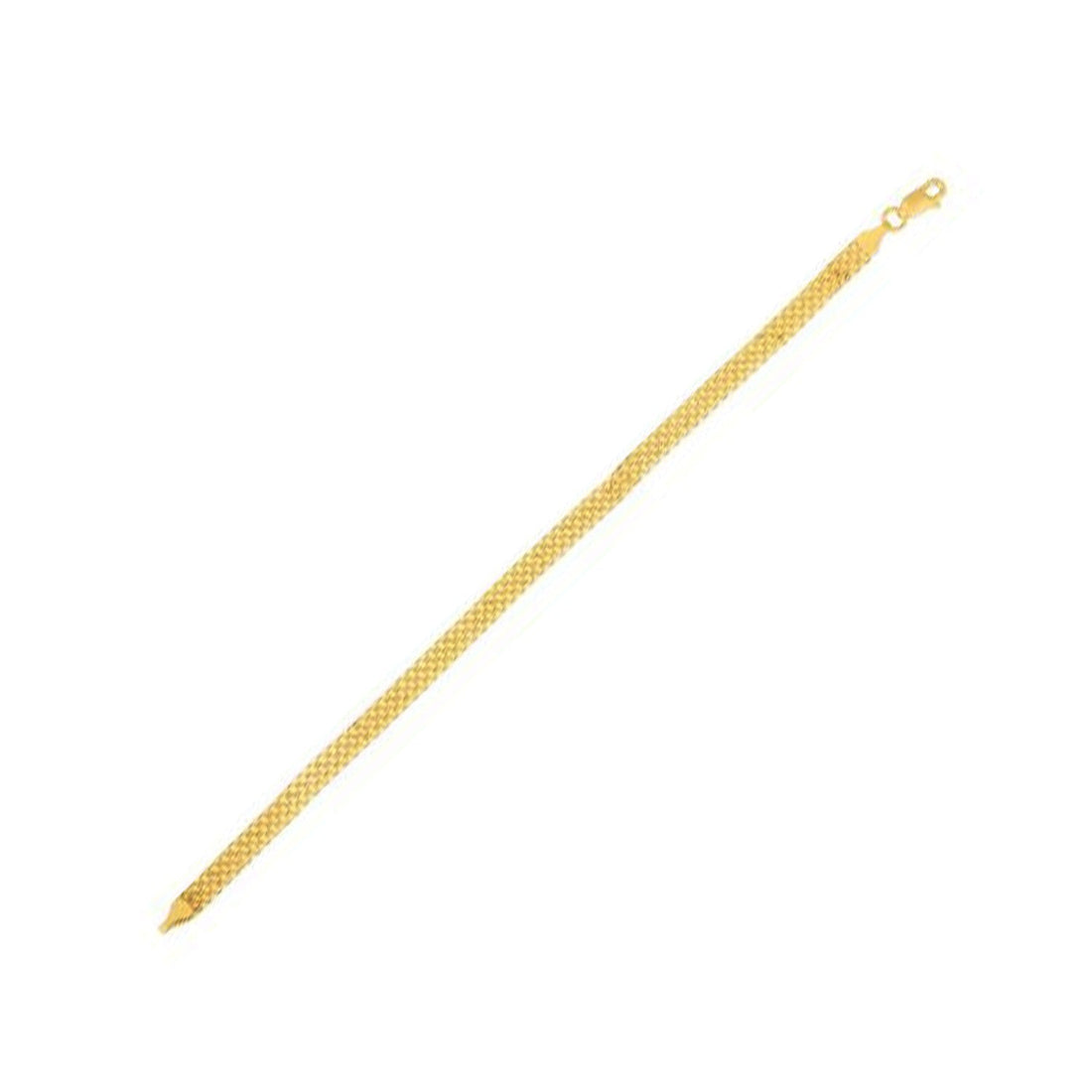 14k Yellow Gold Bismark Bracelet (4.70 mm) - Coolpeacock