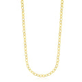 14k Yellow Gold Cable Chain Style Polished Necklace - Coolpeacock