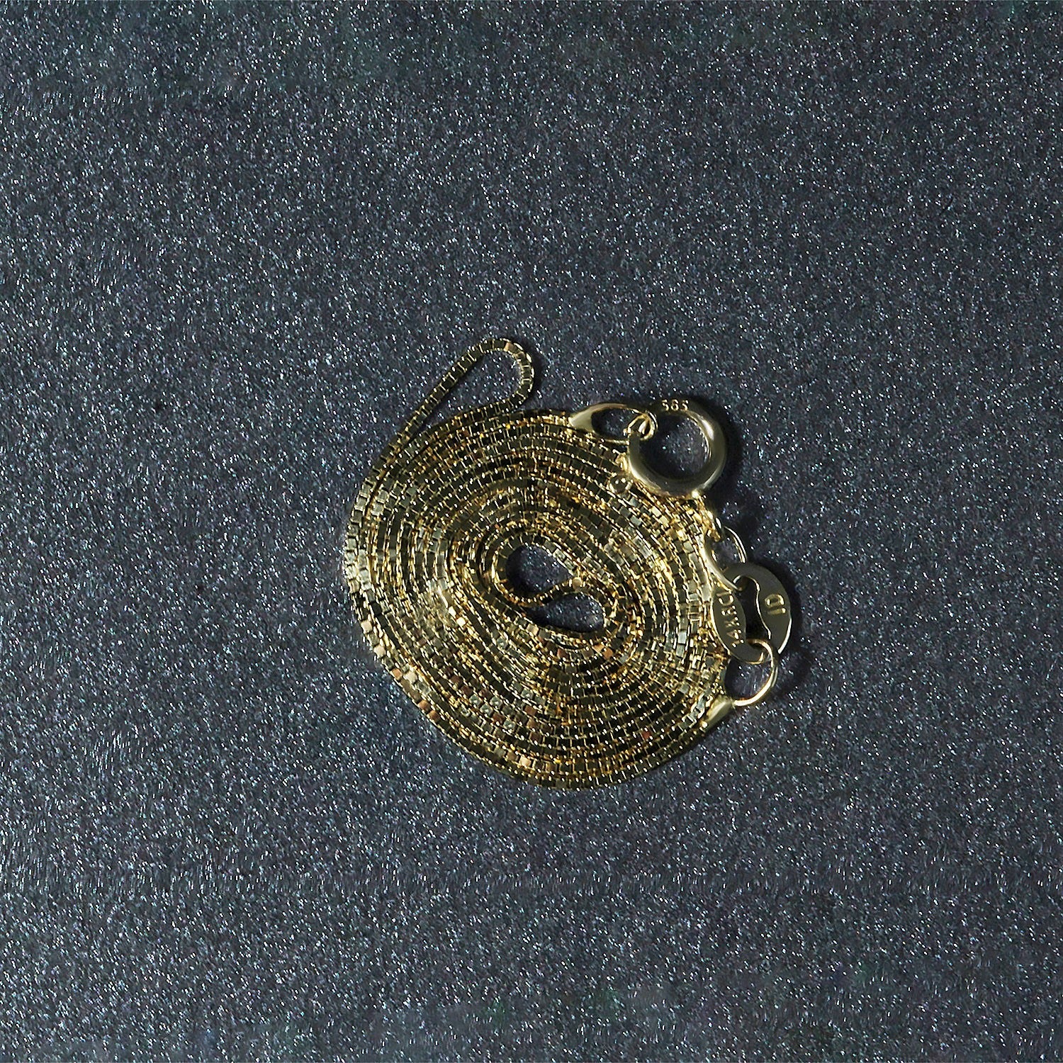 14k Yellow Gold Classic Box Chain (0.60 mm) - Coolpeacock