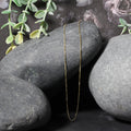 14k Yellow Gold Classic Box Chain (0.60 mm) - Coolpeacock