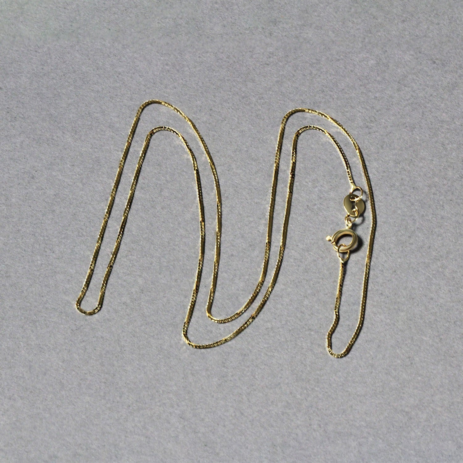 14k Yellow Gold Classic Box Chain (0.60 mm) - Coolpeacock