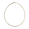 14k Yellow Gold Classic Omega Style Necklace (2.00 mm) - Coolpeacock
