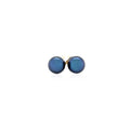 14k Yellow Gold Cultured Black Pearl Stud Earrings (6mm) - Coolpeacock