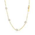 14k Yellow Gold CZ By the Yard Long Links - Coolpeacock