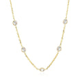 14k Yellow Gold CZ By the Yard Long Links - Coolpeacock