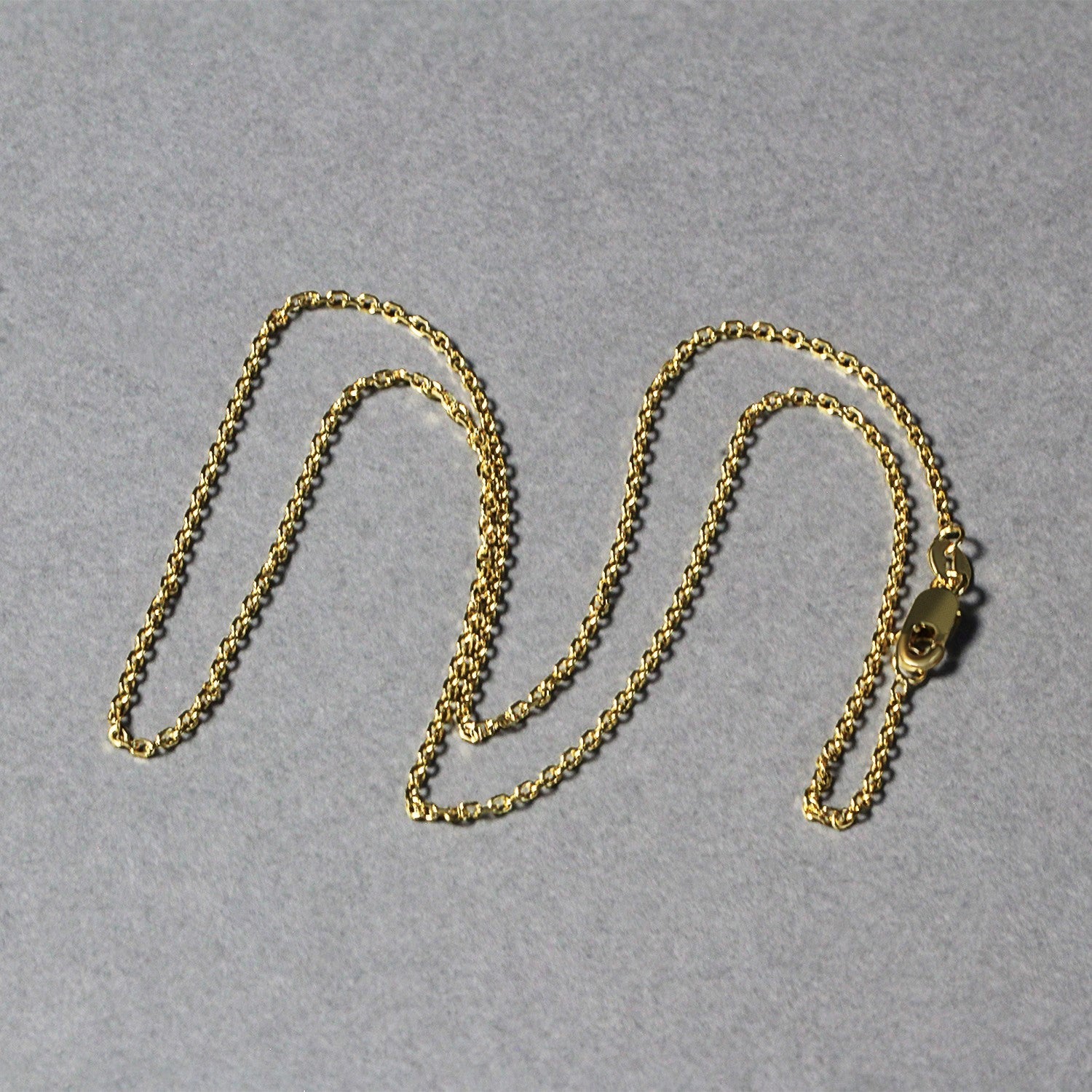 14k Yellow Gold Diamond Cut Cable Link Chain (1.30 mm) - Coolpeacock