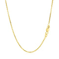 14k Yellow Gold Diamond Cut Cable Link Chain (1.30 mm) - Coolpeacock