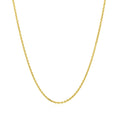14k Yellow Gold Diamond Cut Cable Link Chain (1.30 mm) - Coolpeacock