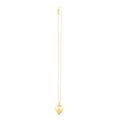 14k Yellow Gold Diamond Heart Locket Necklace - Coolpeacock
