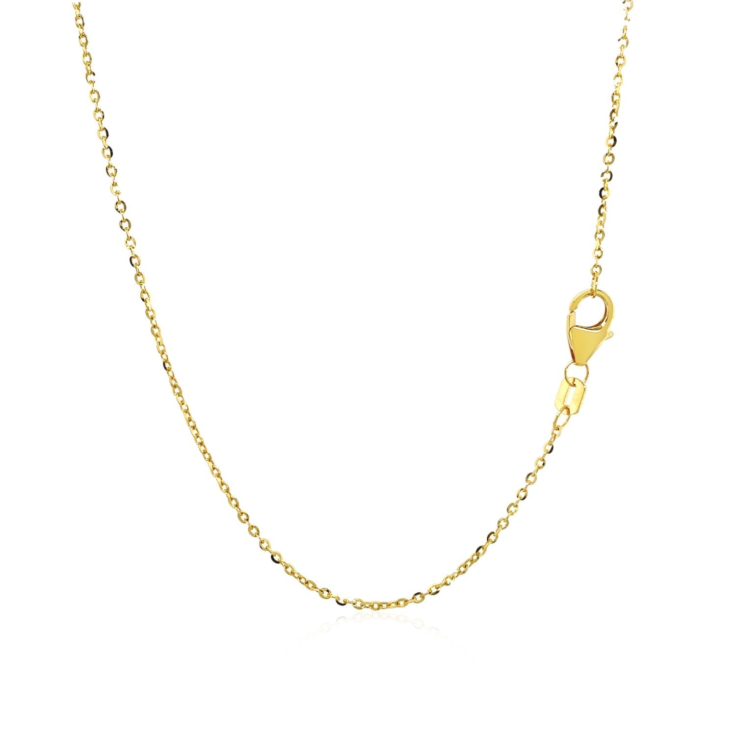 14k Yellow Gold Double - Strand Chain Necklace with Puff Moon and Star - Coolpeacock
