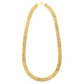 14k Yellow Gold Faceted Panther Link Chain Necklace - Coolpeacock