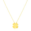 14K Yellow Gold Four Leaf Clover Necklace - Coolpeacock