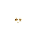14k Yellow Gold Freshwater Cultured White Pearl Stud Earrings (4mm) - Coolpeacock